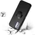 thumbnail image 5 of For Samsung Galaxy S23 FE /Fan Edition 5G Hybrid 360° Rotate Ring Stand Magnetic Hard TPU Shockproof + Screen Protectror Cover ,Xpm Phone Case [ Black ], 5 of 11