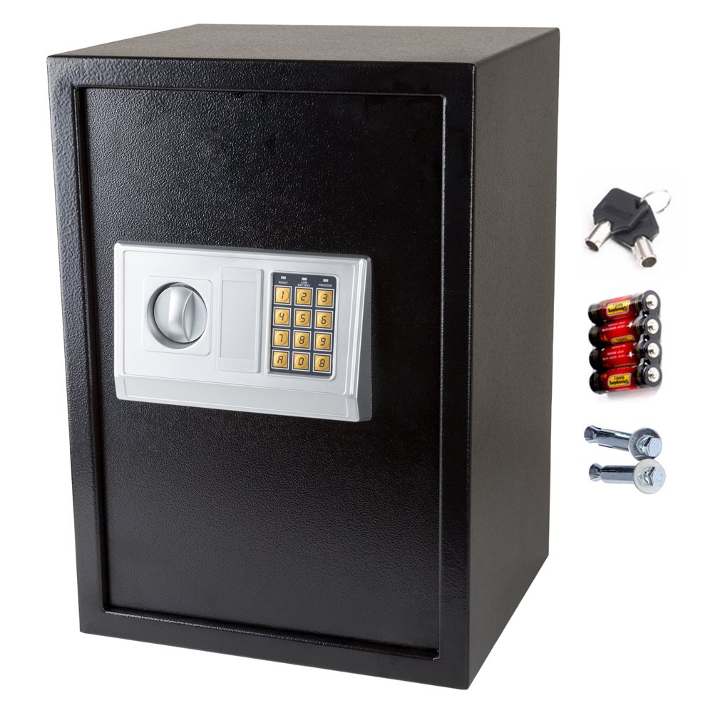 Zimtown Large Digital Electronic Safes Safe Box, Keypad and Key Lock