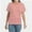 Pink, variant on Womens Casual T Shirts Dolman Short Sleeve Shirts Boat Neck Ruched Tops Summer Lightweight Clothes