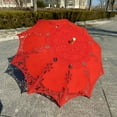thumbnail image 5 of Artistic Floral Lace Umbrella Wooden Handle Sun Shade For Special Occasions & Women Accessories, 5 of 9