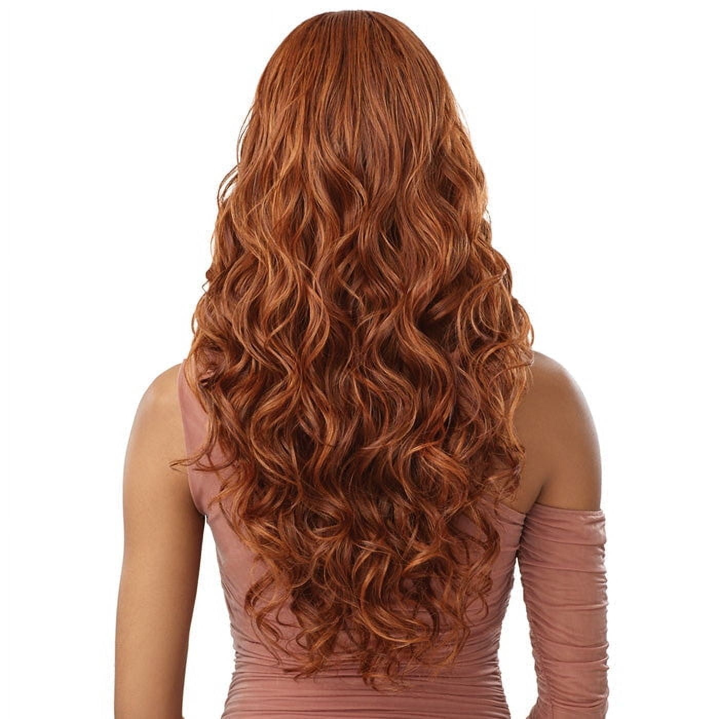 Outre 5x5 Lace Closure Wig 100% Human Hair Blend Glueless HD Lace Front Wig - HHB-GLAM CURLS 24"