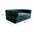 thumbnail image 2 of Ilios Innova | Sofá Cama Terni de 2 Plazas Comprimido Verde Moderno con Múltiples Configuraciones, Estructura Memory Foam y Tapizado Chenille Acanalado Suave., 2 of 9