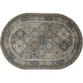 thumbnail image 4 of Art Carpet 841864102871 8 ft. Arabella Collection Comfort Panel Woven Round Area Rug, Gray, 4 of 5