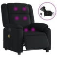 thumbnail image 3 of Sillón Reclinable Eléctrico con Masaje vidaXL Piel Sintética Negra, 3 of 9
