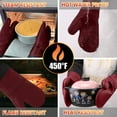 thumbnail image 5 of Weloille Microwave Oven Anti-scalding Gloves Silicone Insulating Gloves High Temperature Resistant Kitchen Baking Oven Gloves 1Pcs, 5 of 9