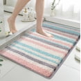 thumbnail image 6 of Dvumao Bathroom Rugs, Concise Colorful Striped Faux Pashm Floor Mat Bathroom Sink Area Skidproof Mat Living Room Entryway Doormat, Mom Gifts, 6 of 6