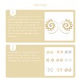 thumbnail image 4 of Jumpingount Pendientes circulares de remolino, regalo de aniversario, decoraciones para mujer, colgante para colgar en la oreja, pendiente colgante con Ropa, zapatos y accesorios Miscelánea 4755 Oro Jumpingount AP010229-04, 4 of 6