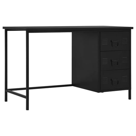 UPC: 8719883735917 | vidaXL Desk with Drawers Industrial Black 47.2 x21.7 x29.5  Steel