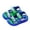 Blue, variant on Boys Girls Sandals Unisex Toddler Kids Double Buckle Sandals Comfort Open Toe Adjustable Back Strap Shower Beach Pool Shoes