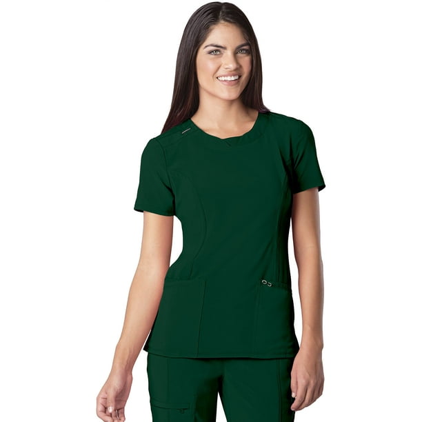 Cherokee Cherokee Infinity Scrubs Top for Women Round Neck Plus Size