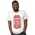 thumbnail image 3 of Funny Zombies Like Me For My Brains Men's Graphic T Shirt Tees Brisco Brands S, 3 of 5