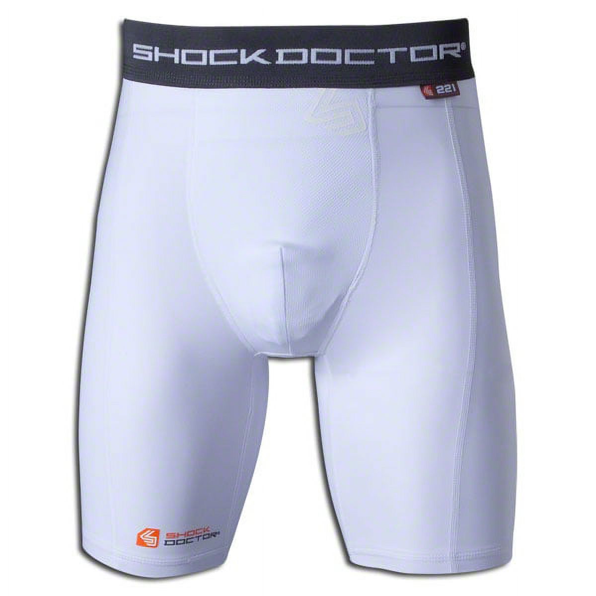 Shock Doctor CompShor w/BioCup - Boys (White) - image 2 of 4