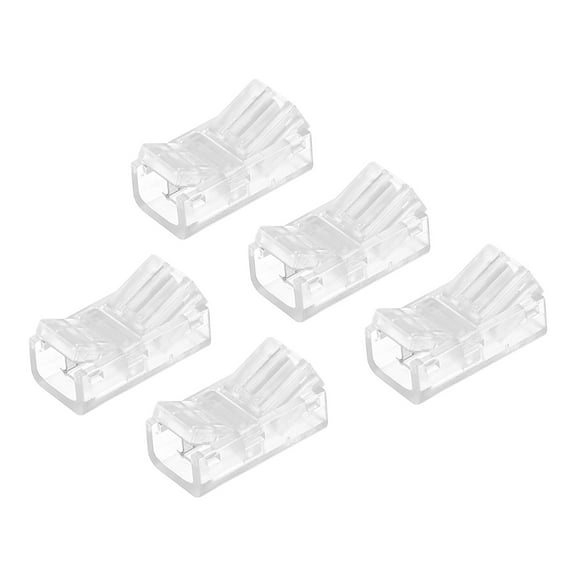 LED Strip Connector 2 Pin, 8mm LED Connectors for Strip Light Connector 5 Pack