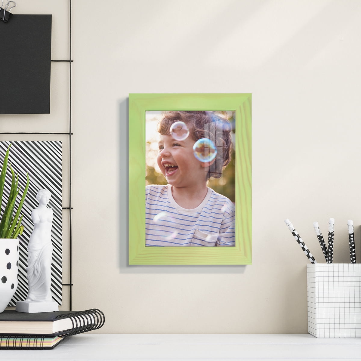 5x7 Wood Grain Picture Frame - Mint