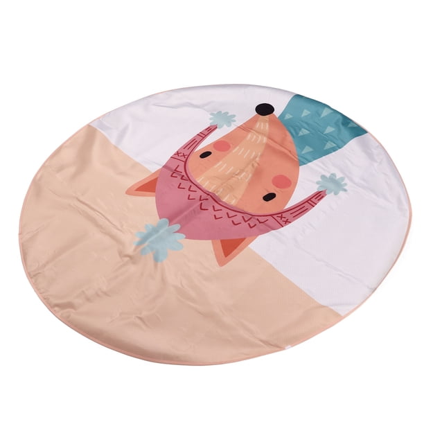 Alfombrilla Para Silla De Comedor Para Bebé, Con Dibujos Animados, Resistente A Las Manchas, Para Bebé, Material De Poliéster, Seguro E Inodoro Para Silla Alta ANGGREK High Chair Floor Mat