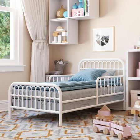 UPC: 0029986680808 | Little Seeds Monarch Hill Ivy Metal Toddler Bed Off White