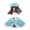 Blue, variant on Riousery Small Pet Mini Beautiful Cloak Costume Clothes for Dogs Cats and Mini Pigs, Adorable Princess Fashion Apparel Cosplay Outfit for Parties and Halloween, Red, L