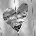 thumbnail image 2 of Peck, Gail 20x20 Gold Ornate Wood Framed with Double Matting Museum Art Print Titled - B-W Heart Full of Love, 2 of 4