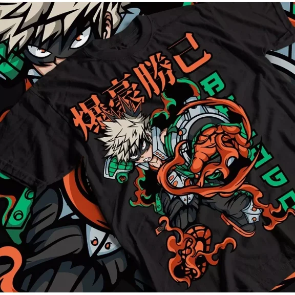 Reprint Rare Katsuki Bakugo T-Shirt, My Hero Academia Tee, Anime Gift Shirt, Unisex Cotton