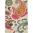 thumbnail image 1 of Unique Loom Estrella Paisley Floral Area Rug 6' 7 x 9' 6 Rectangle Beige/Pink, 1 of 1