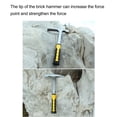 thumbnail image 4 of Geological Hammer, Rock Pick Hammer with Pointed Tip and Shock Reduction Grip, Portable Rock Hammer Masonry Tools Essential for Geological Study Rock Hounding Mining, 4 of 8