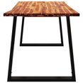 thumbnail image 3 of vidaXL Dining Table with Live Edge 140x80x75 cm Solid Wood Acacia, 3 of 5