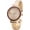 Rose Gold, variant on Blekon Collections Women's Analog Quartz Bracelet Watch, Classic Textured Stretch Cuff Bangle Watch, 33mm Alloy Case, Fashion Wrist Watch for Women, Fits 6-7 Inch Wrists