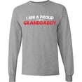 thumbnail image 3 of Inktastic I Am a Proud Granddaddy Design with Stars Long Sleeve T-Shirt, 3 of 5