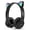 Black, variant on Cat Ear Headphones with LED Lights, Wireless Bluetooth 5.0 & Wired Over-Ear Headset, Built-in Mic/Mute Button, Foldable Design, Comfortable for Kids/Teens/Adults - School, Travel, Gaming