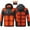 Black, variant on Goodtrade8 Mens Heated Jackets Big and Tall Lightweight Outwear Puffer Pockets Solid Color Coats for Men Long Sleeve