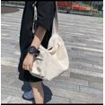 thumbnail image 4 of CoCopeaunts Women Men Canvas Tote Bag Large Washable Hobo Bag Chic Shoulder Bag Women Purses Students Crossbody Bag with Pockets, 4 of 8