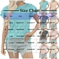 thumbnail image 4 of Summer Fashion Womens Shirts Plus Size olid Color Round-Neck Blouses, 4 of 4