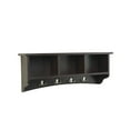 thumbnail image 6 of Alaterre Shaker Cottage Storage Bench/Coat Hook with Storage, Chocolate, 6 of 9