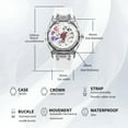 thumbnail image 3 of BOZLUN Watches for Men Skeleton Automatic Mechanical Watch Luxury Dress Stainless Steel Waterproof Luminous Wrist Watches, 3 of 7