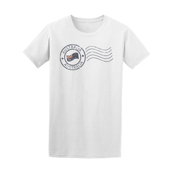 Australia Flag Stamp Logo Tee Men's -Image by Shutterstock