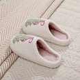 thumbnail image 6 of Christmas Tree Slippers for Womens Mens, Fluffy Plush Warm Slip-On House Slippers for Christmas New Year Gifts for Couples & Parents (36-37), 6 of 8