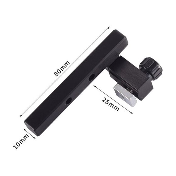 Woodworking Table Saw Adjustable Angle Ruler Miter Gauge with Track Stop Backer E