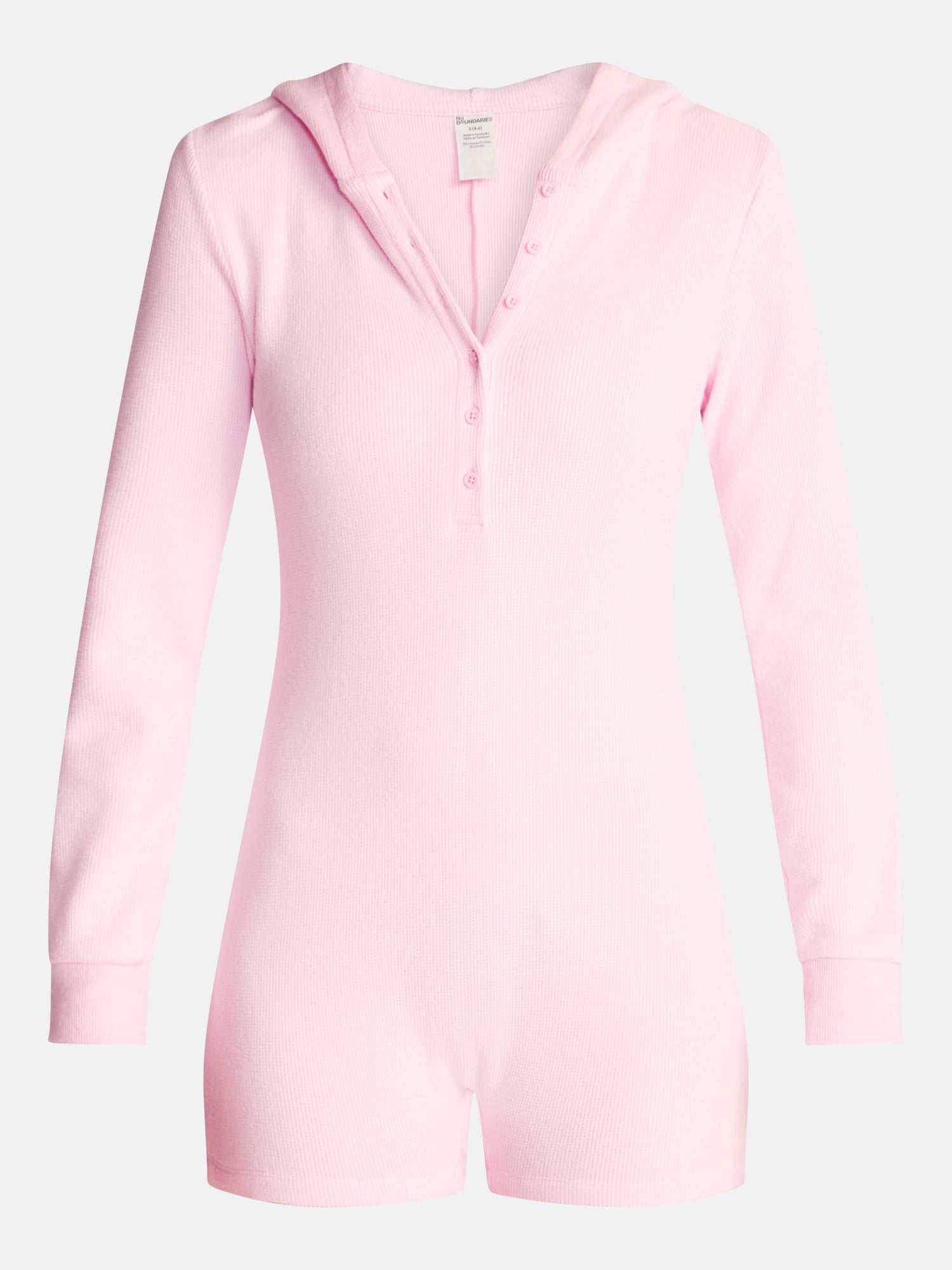 No Boundaries Waffle Knit Romper, Women’s XS-2X