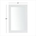 thumbnail image 4 of DecMode 24" x 36" White Rectangular Wall Mirror, 4 of 12