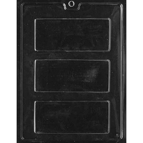 Grandmama's Goodies AO120 Solid Plain Candy Bar Chocolate Candy Soap Mold with Exclusive Molding Instructions