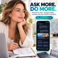 thumbnail image 4 of Genxenon Bluetooth AI Glasses,No-Subscription AI Translation,Free App Powered By Chatgpt,Real-Time Translation,AI Voice Assistant,Photochromic Purple Sunglasses,Pink Rectangle for Women, 4 of 11