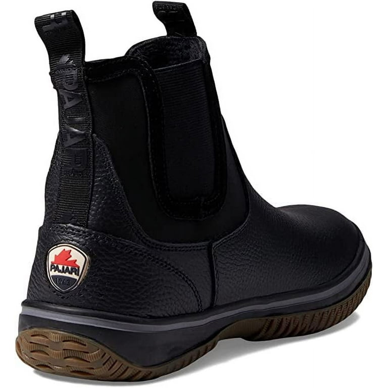 Pajar Men s Gavel Leather Pull Up Waterproof Chelsea Boot Black 12 12.5