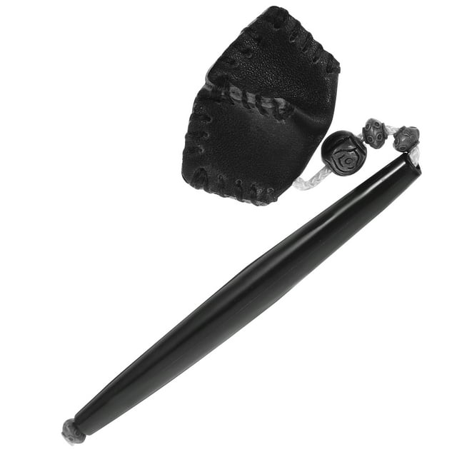 OULII Chic Black Plastic Cue Chalk Holder with Hanging Pen Design Durable Pool Table Accessory for Snooker