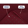 thumbnail image 4 of American Soft Linen, Silicone Backing Bath Rug, 100% Cotton 17x24 inches, Soft Absorbent Bath Mat Rugs,  Bordeaux, 4 of 7