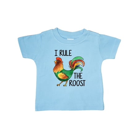 

Inktastic Farmer I Rule The Roost Rooster Gift Baby Boy or Baby Girl T-Shirt