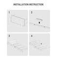 thumbnail image 5 of Blanket Ladder Shelf for Living Room, Decorative Quilt Rack with Storage Shelf, 6-Tier Farmhouse Ladder Holder Organizer with 4 Removable Hooks for Bedroom, Rustic Brown and Black, 5 of 7