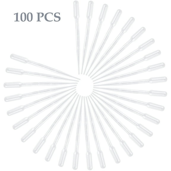 LAKESHORE TRADE 100-Piece 3ml Disposable Pipettes