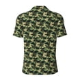 thumbnail image 4 of Rocae Camouflage Dinosaur for Men's Short Sleeve Polo Shirt, Quick Drying Performance Moisture Wicking Sports Men's Golf Shirt 4X-Large, 4 of 9
