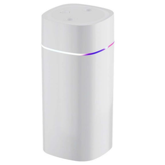 Ultrasonic Air Humidifier with 600ml Capacity,Dual Mist Nozzles,Colorful Night Light for Bedroom,Home,Office,USB Powered