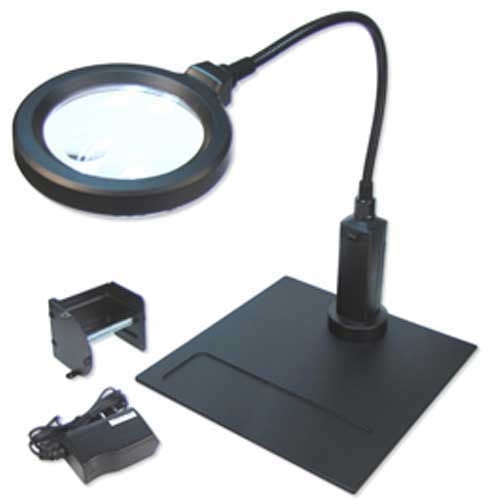 Bergeon 7841 LED Light with Magnifier, Magnetic Stand